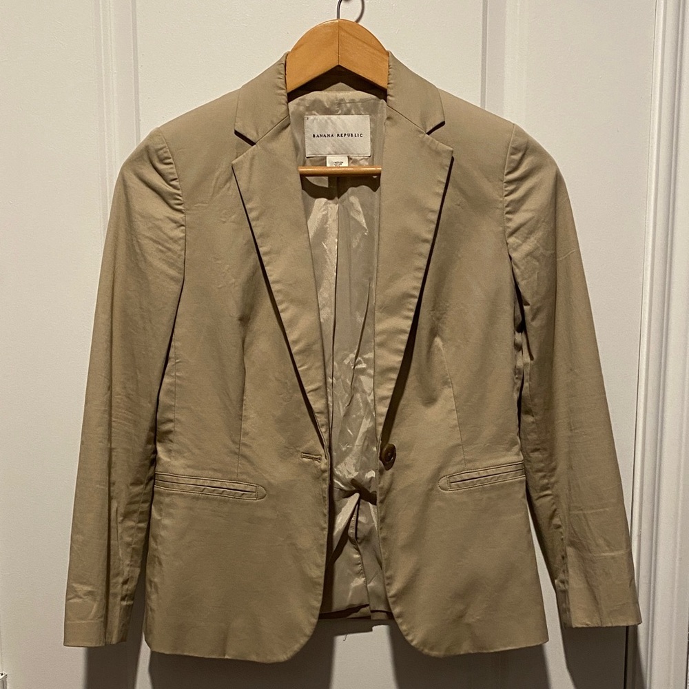 Banana Republic Khaki Blazer
